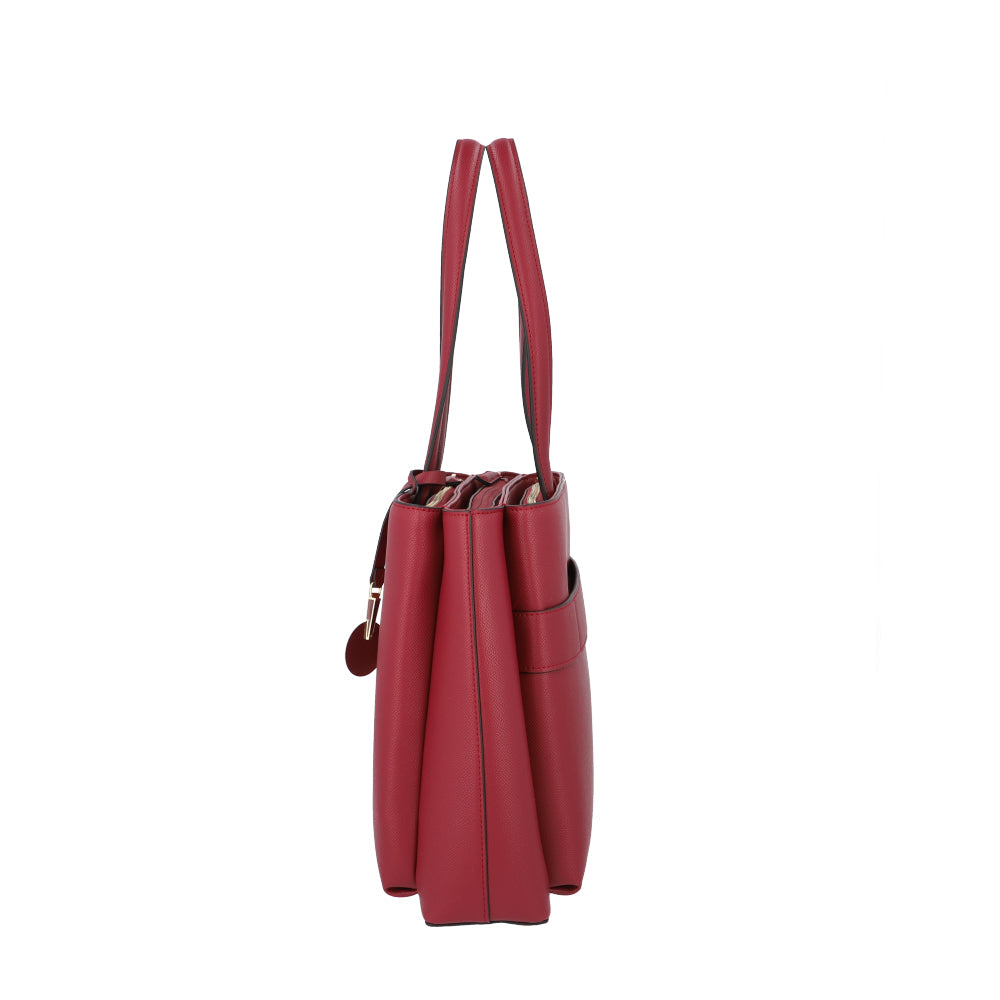 Tote Bag Roundtheclock Shopping Bag 14.1" Bordeaux