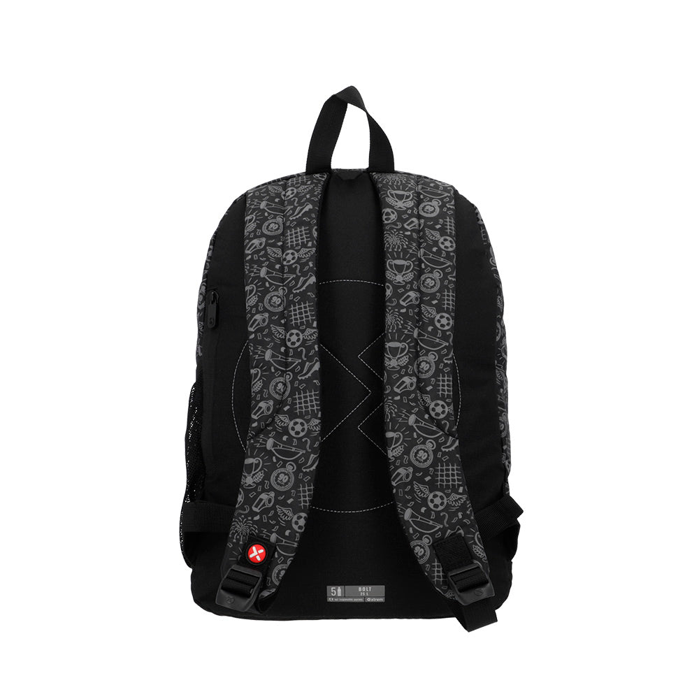 Mochila masculina infantil Bolt Futebol Preta