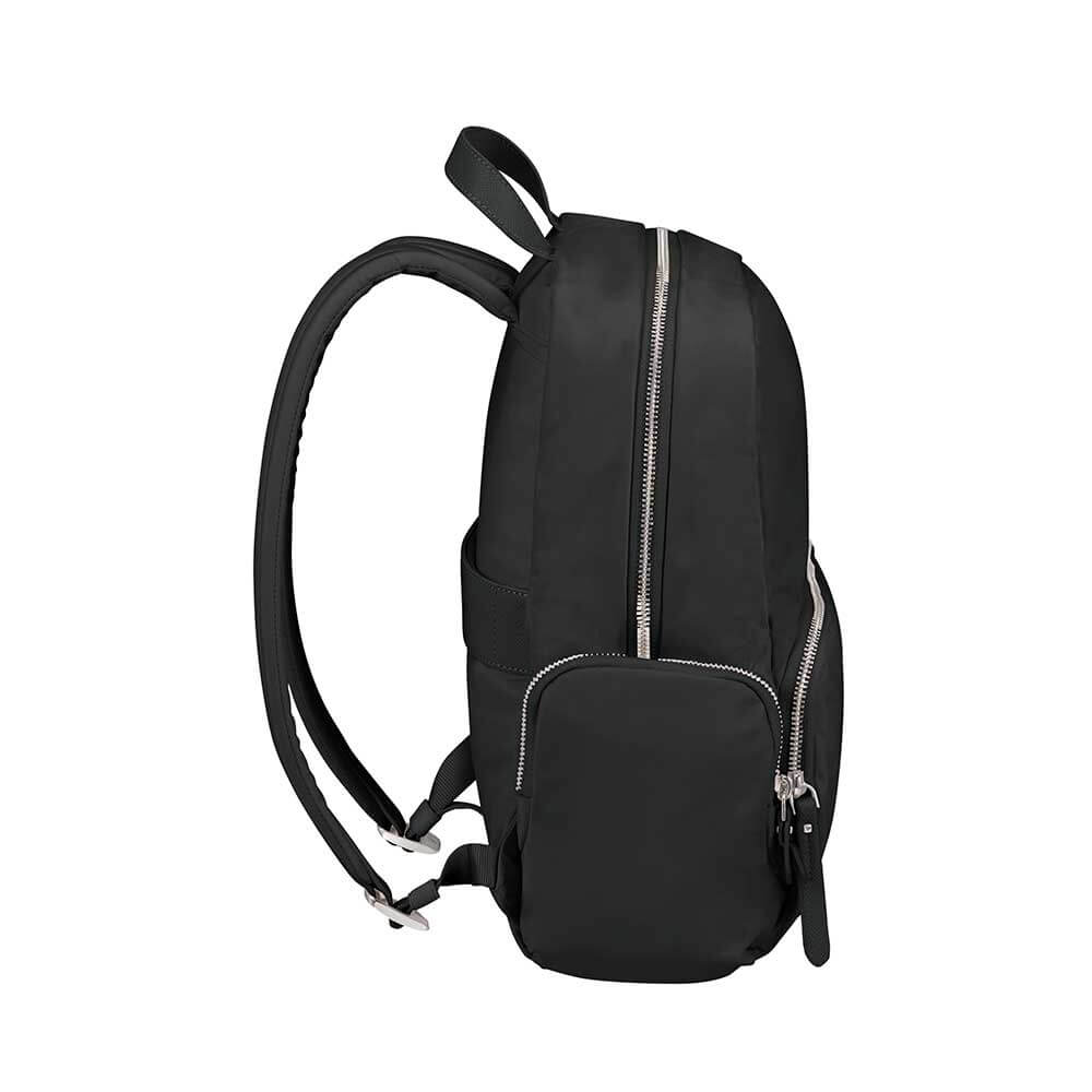 Mochila Samsonite Essentially Karissa com 3 Bolsos Preta
