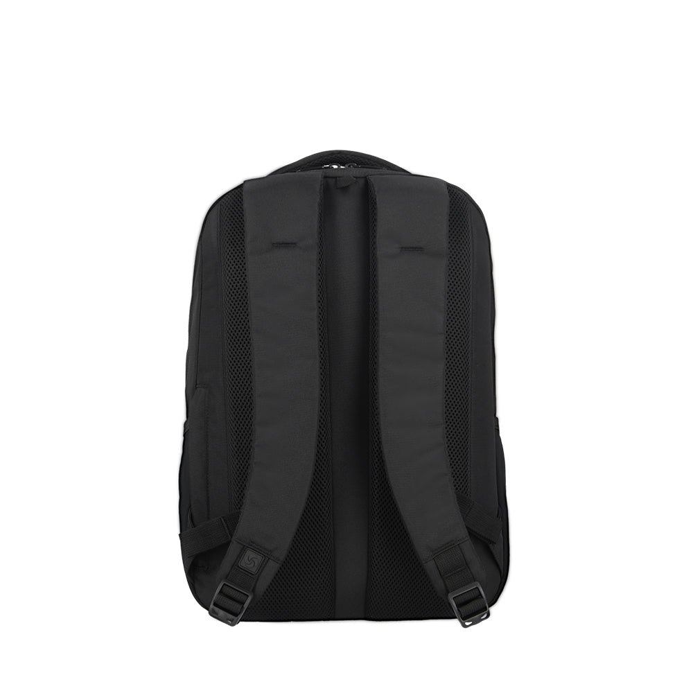 Mochila para laptop hombre Acceleration Stark negro/rojo 17