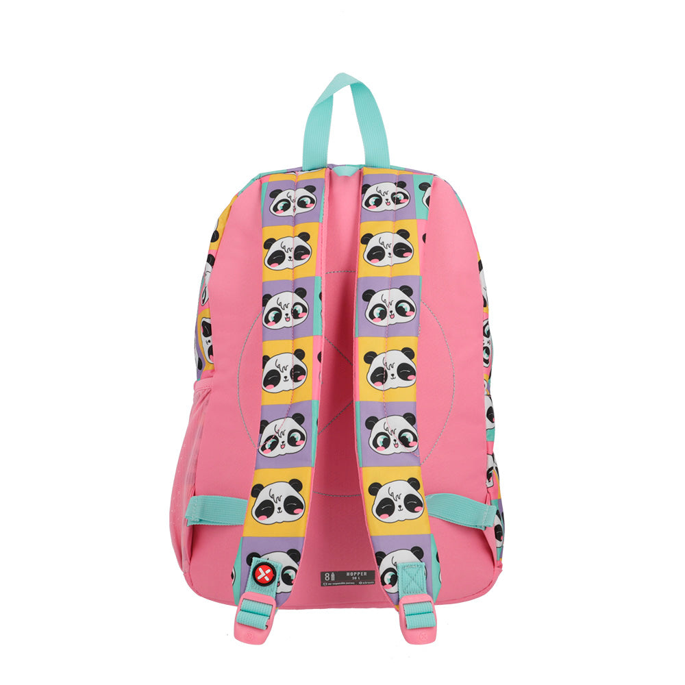Mochila feminina infantil Hopper Panda Colorida