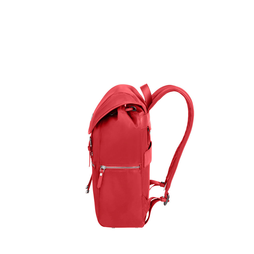 Mochila KARISSA BIZ Backpack 14.1 + Flap W/USB Formula Red