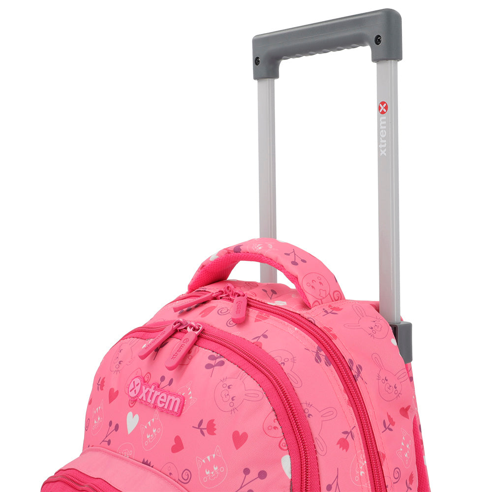 Mochila de Rodinha feminina infantil Lincoln Rosa