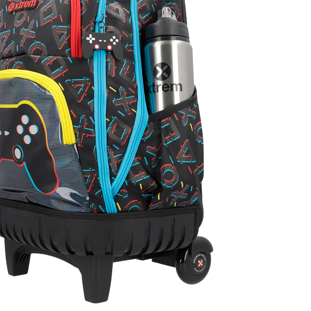 Mochila de Rodinha masculina infantil Cross preta