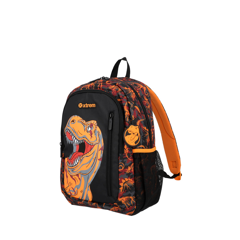 Mochila masculina infantil Logan Dino Laranja