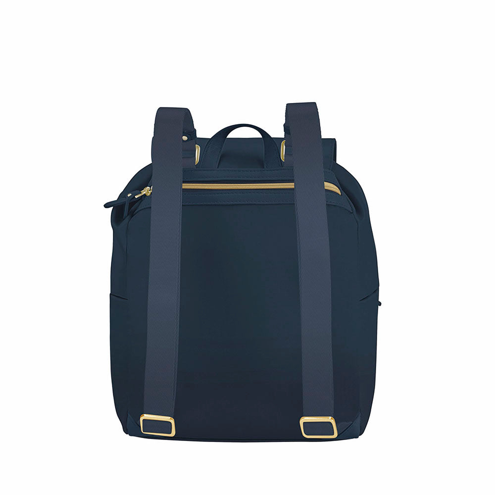 Mochila Samsonite Casual Karissa 2.0 com 3 bolsos e 1 fivela Azul Marinho