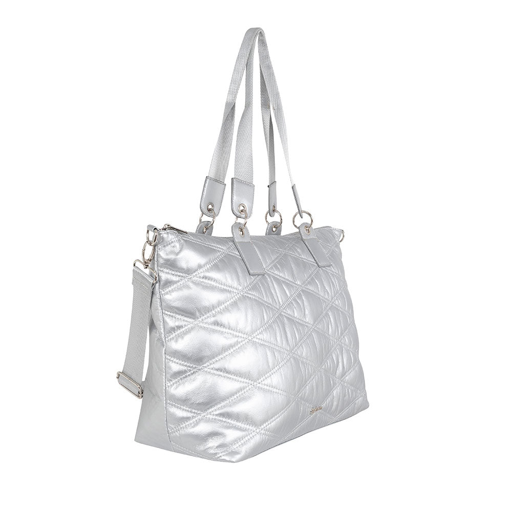 Bolsa Gold Coast Prateada Grande