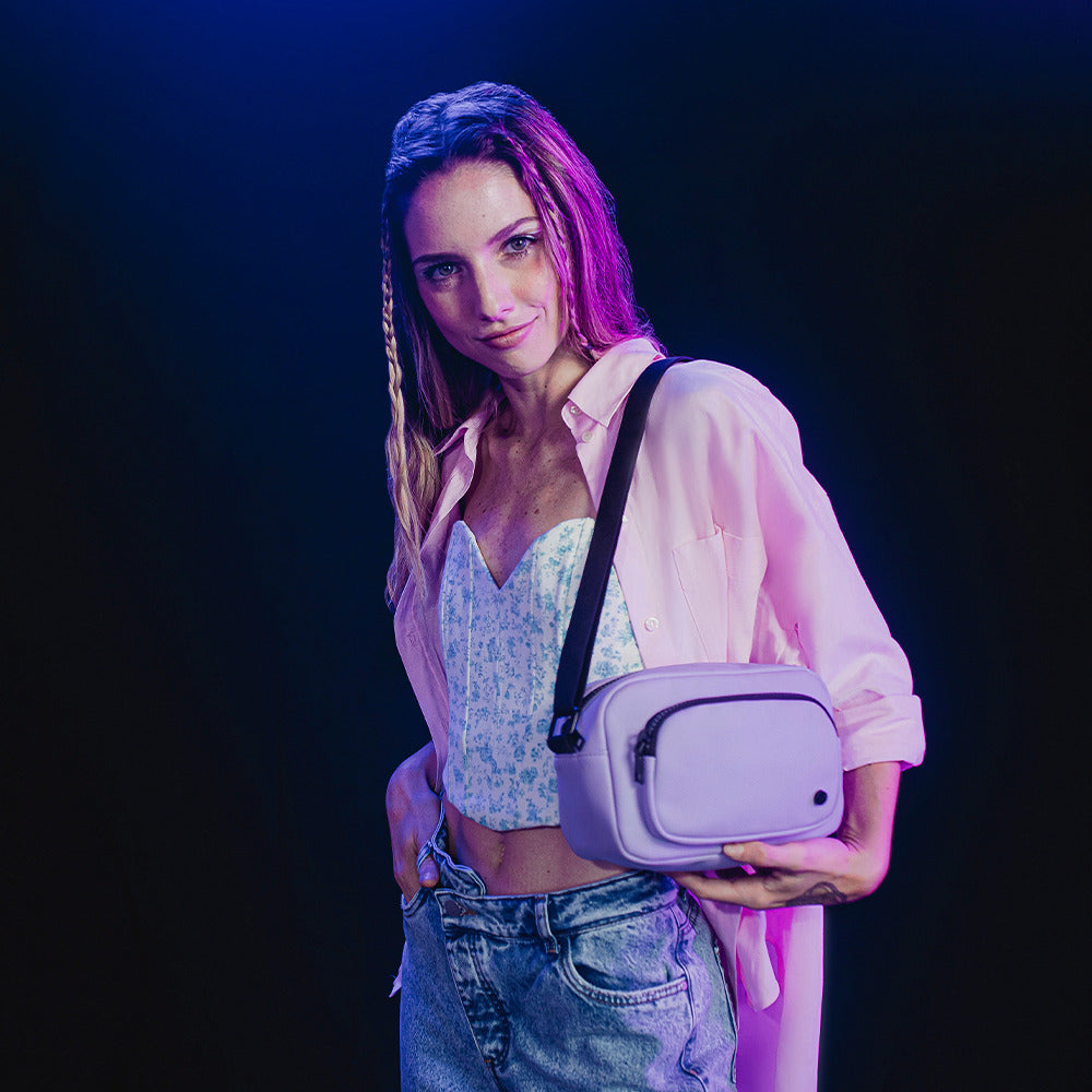 Cartera bandolera Izzie morada S