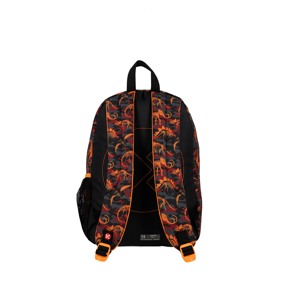 Mochila masculina infantil Logan Dino Laranja