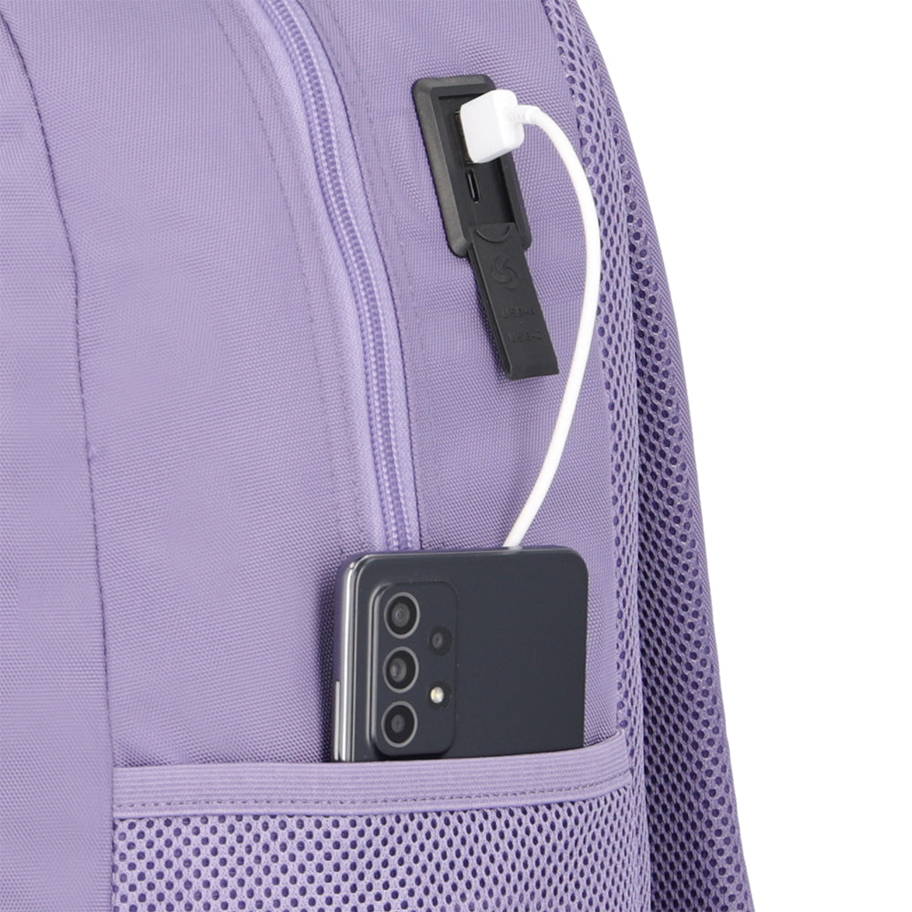 Mochila para laptop mujer Acceleration Hammer morado 17