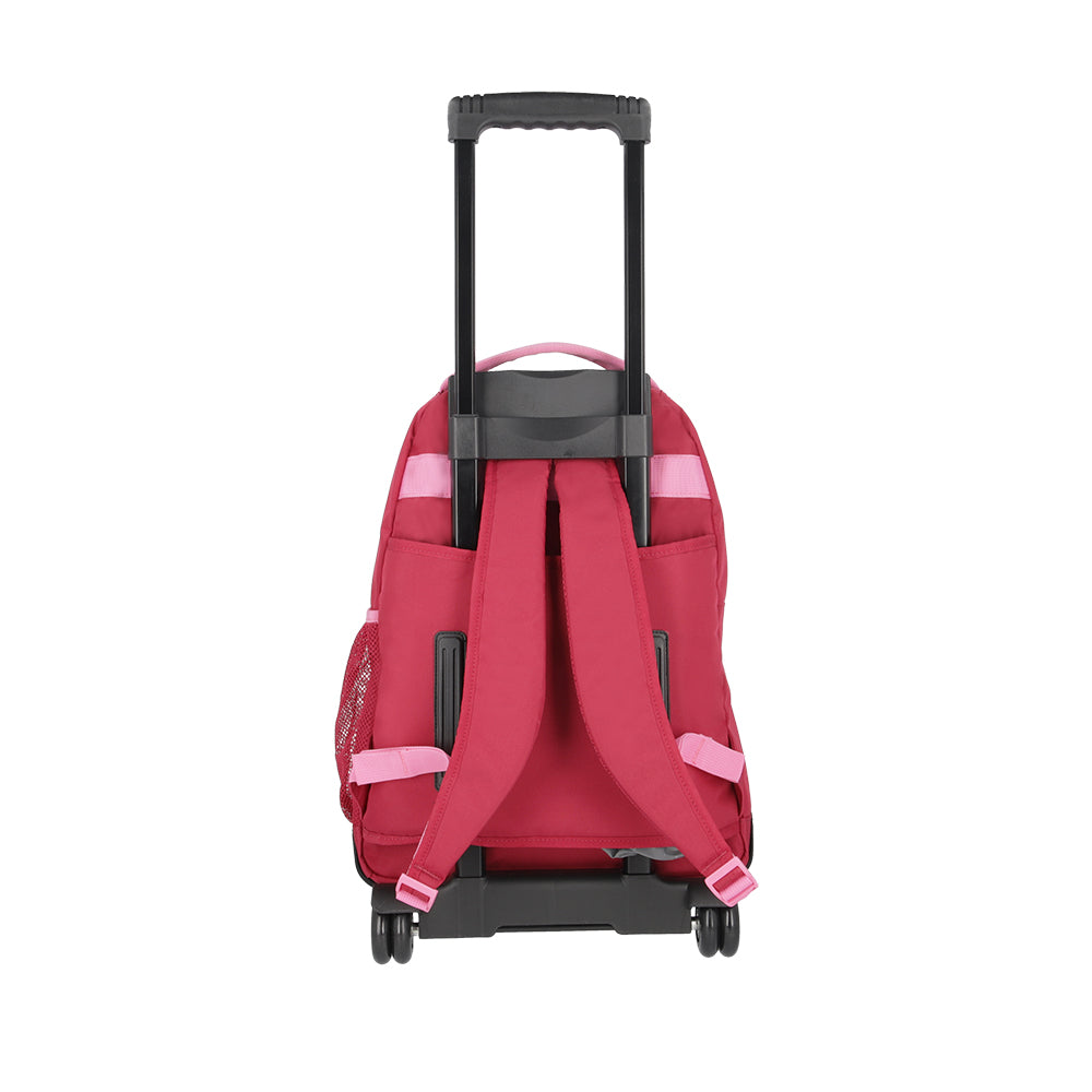 Mochila com rodas para notebook feminina Acceleration Java rosa 16"