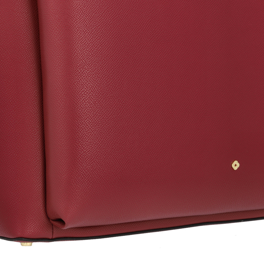 Tote Bag Roundtheclock Shopping Bag 14.1" Bordeaux