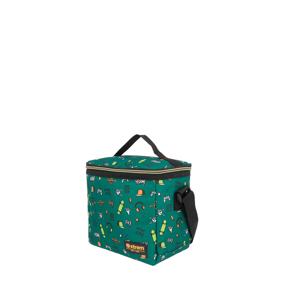 Conjunto Escolar Mochila de Rodinha masculina infantil Speedy Pack Dino Verde