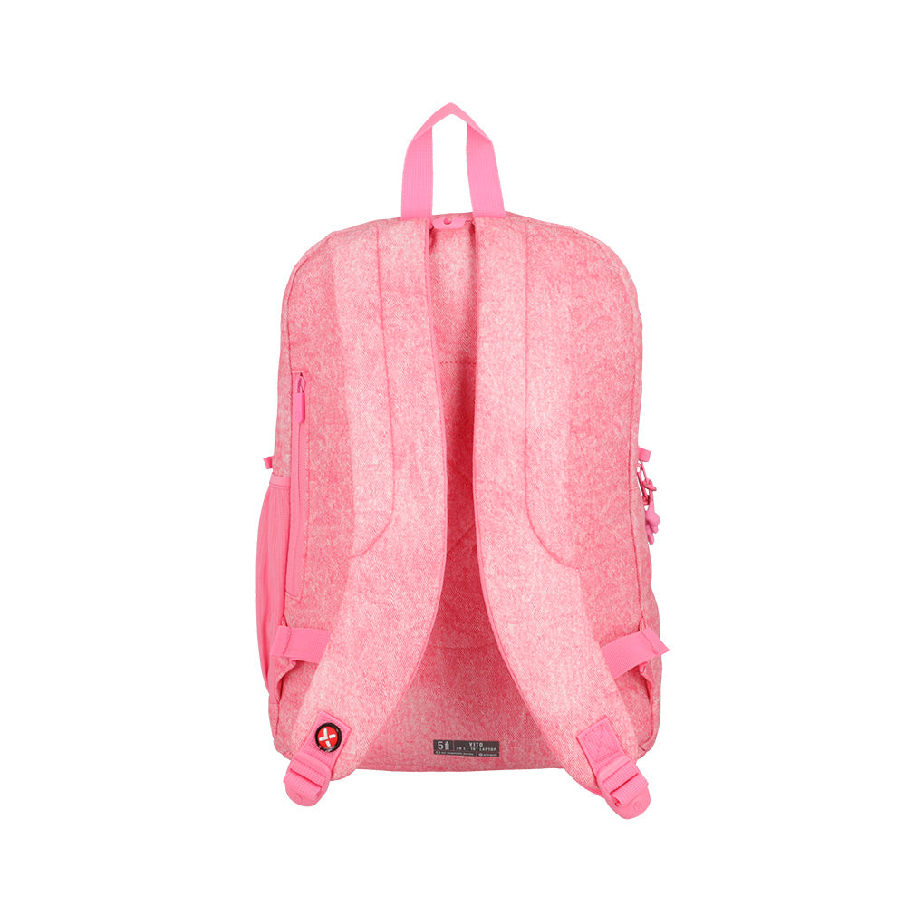 Mochila para notebook 16" Feminina Vito Rosa