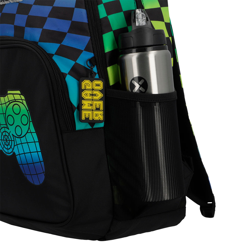 Mochila masculina infantil Hopper Gamer Preta