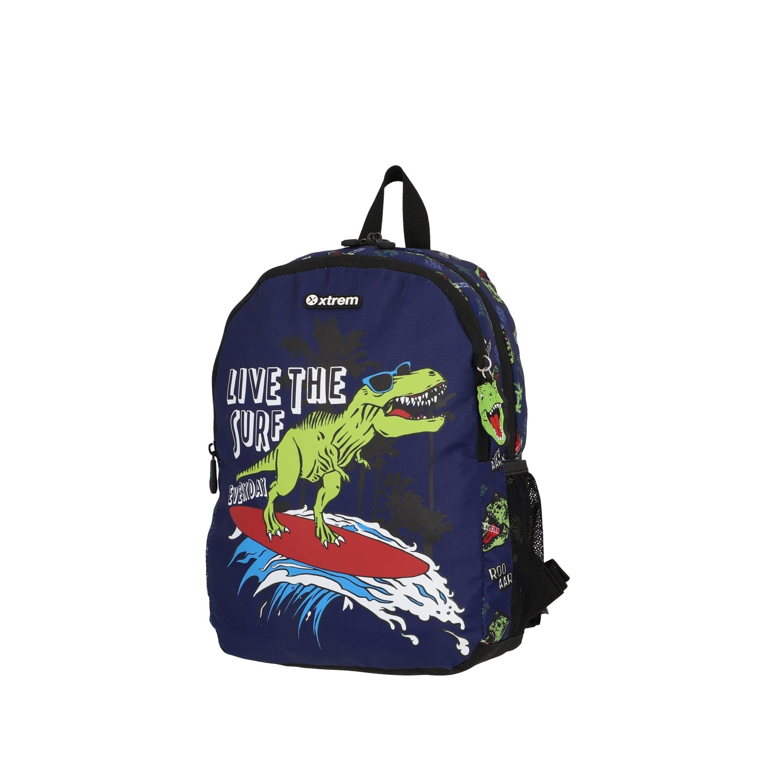 Mochila School Backpack Mini Boom 212 Blue Dino