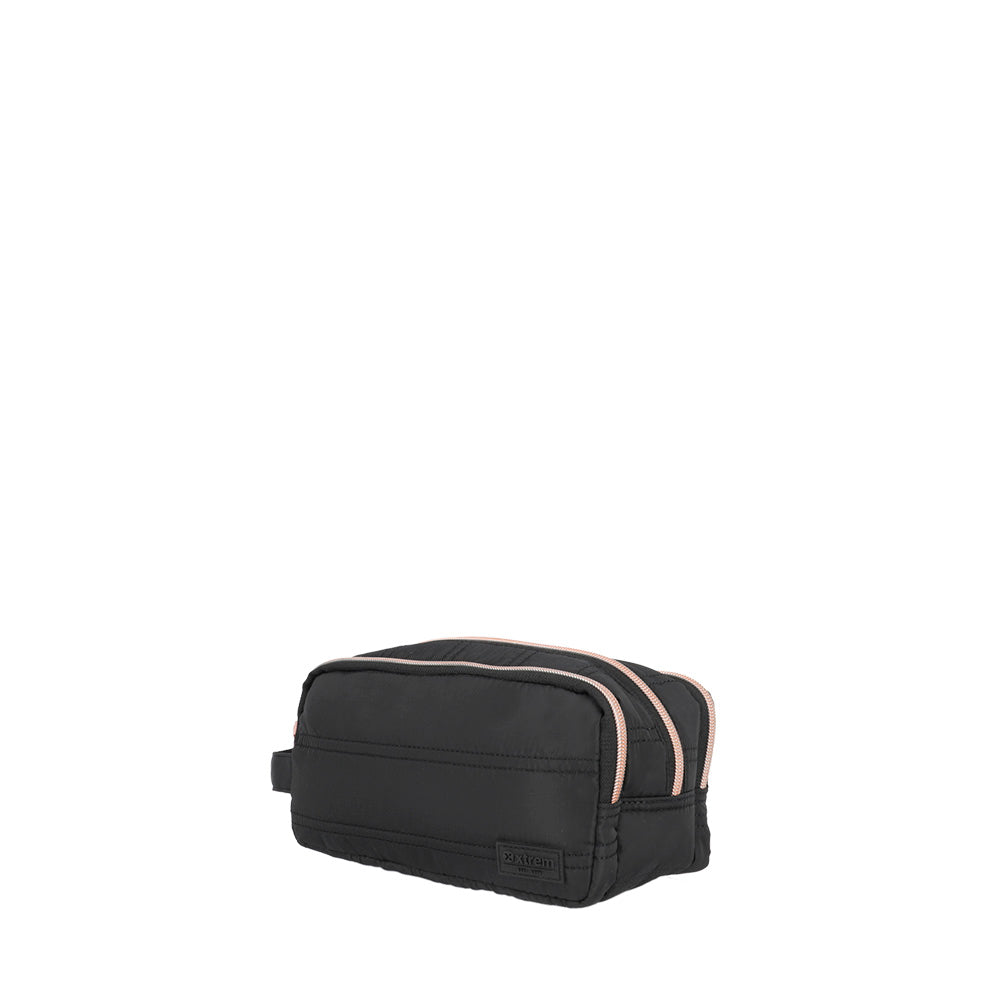 Estojo infantil feminino University Preto e Rose