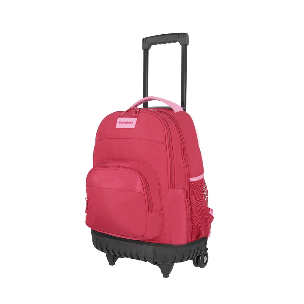 Mochila com rodas para notebook feminina Acceleration Java rosa 16"