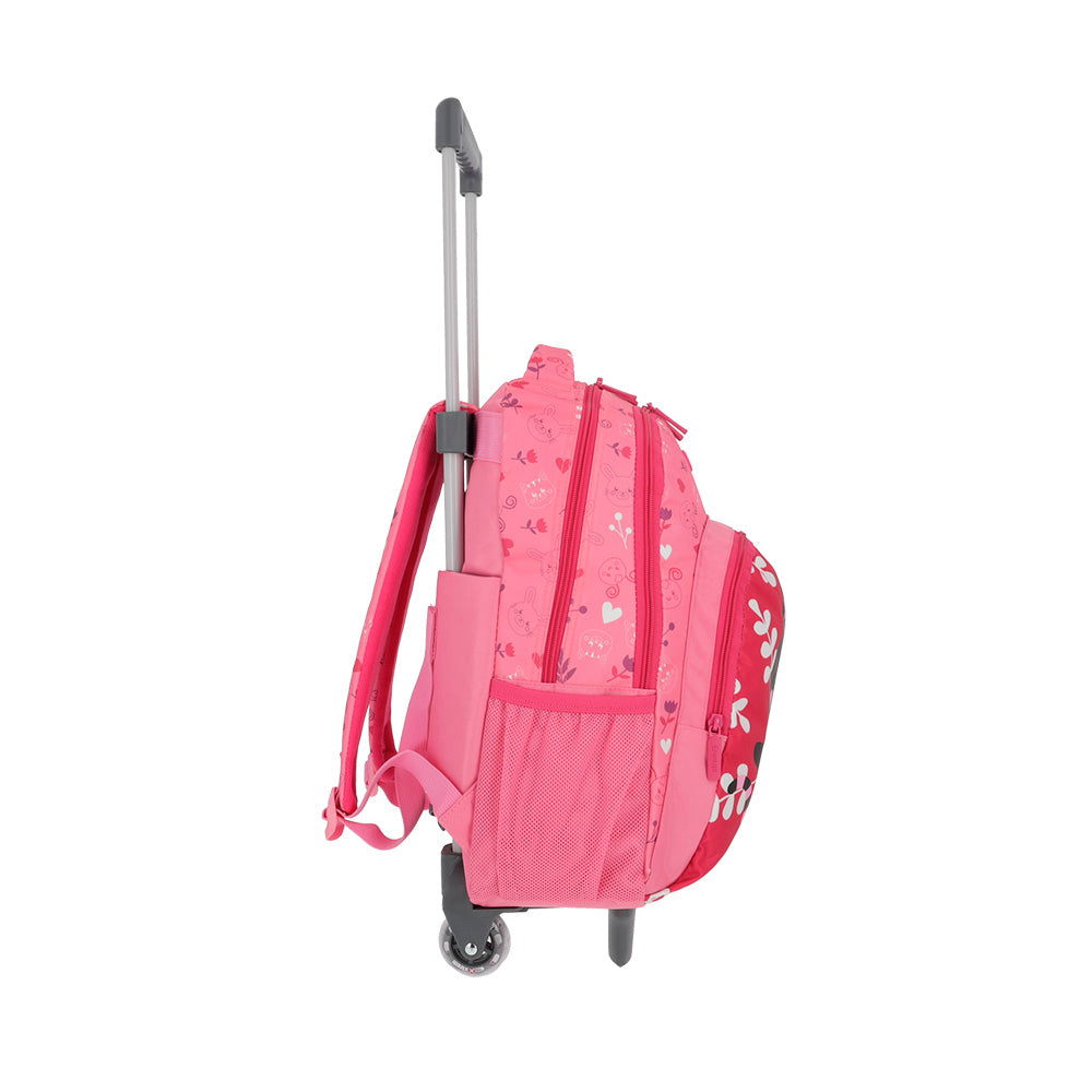 Mochila de Rodinha feminina infantil Lincoln Rosa