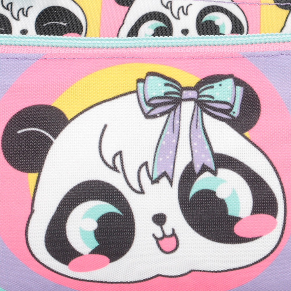 Estojo infantil feminino Trinity Panda Colorido