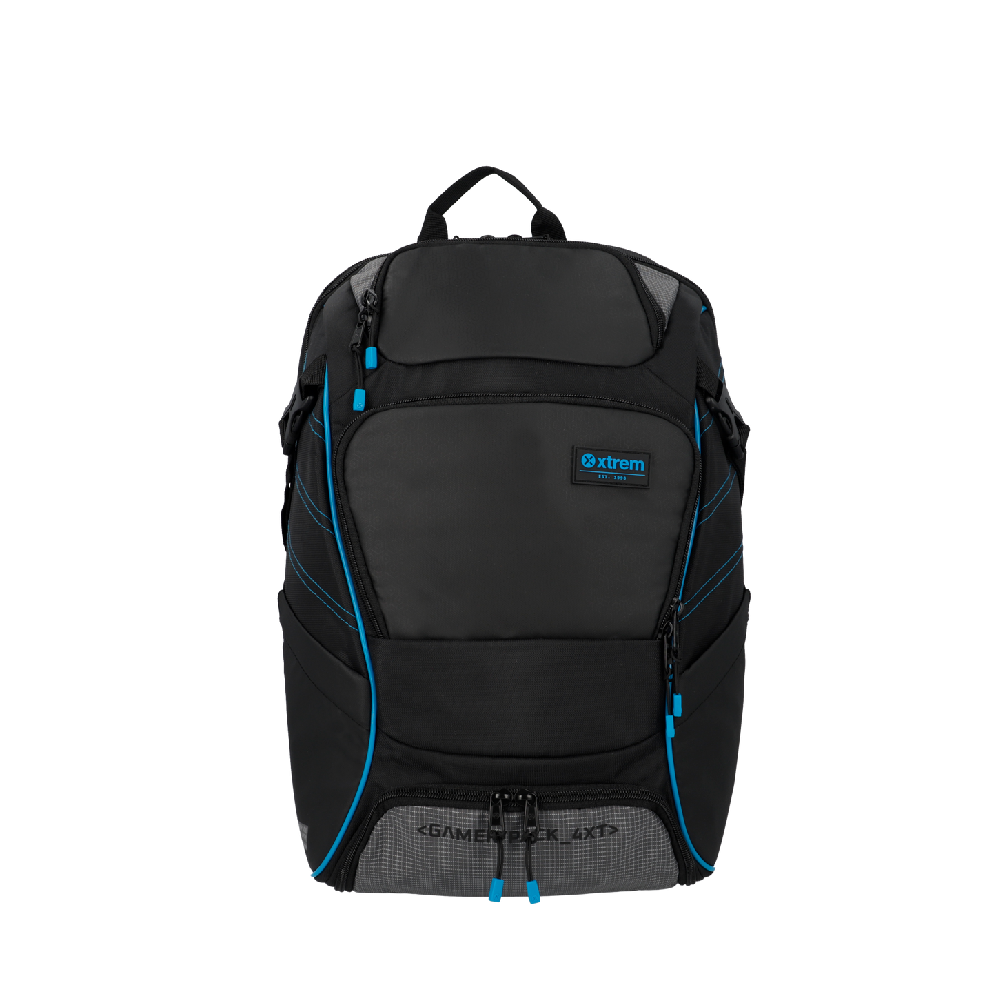 Mochila para Notebook 17" masculina Gamerpack Preta e Azul