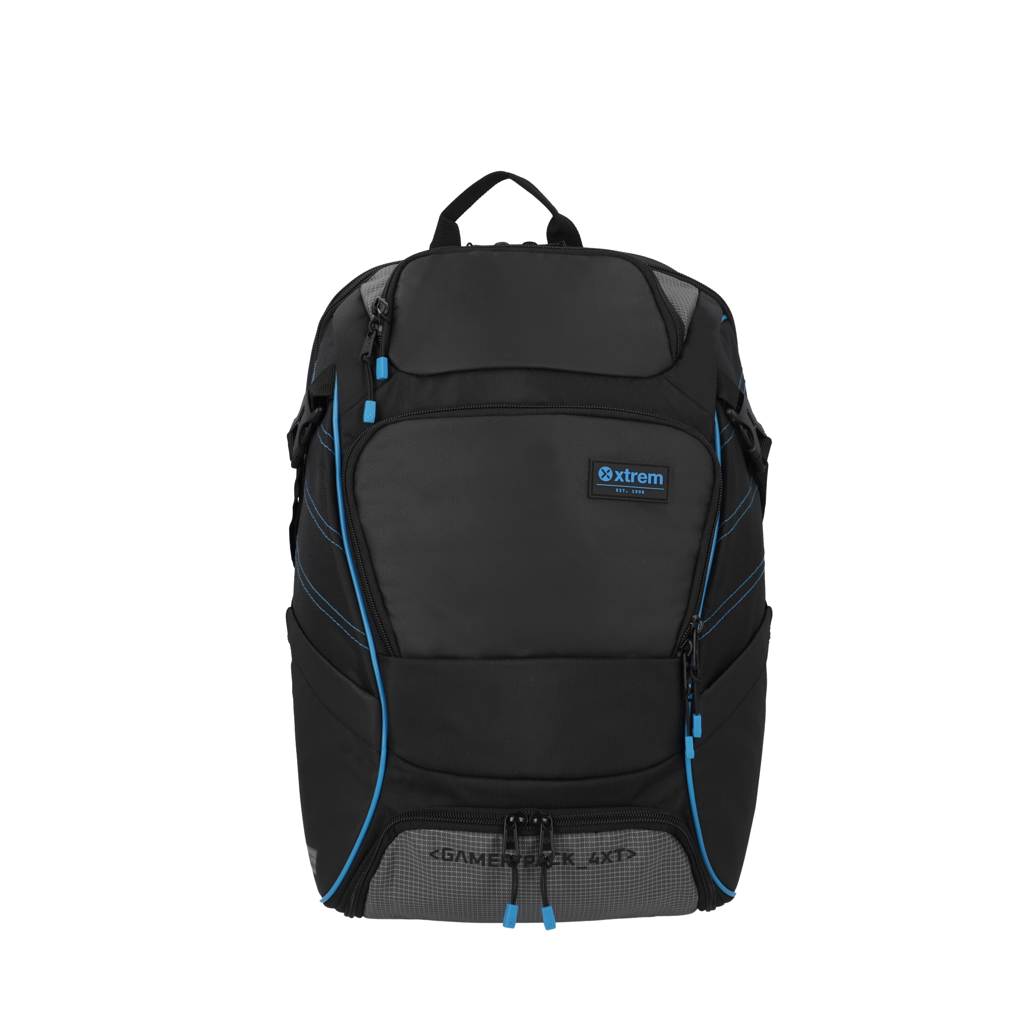Mochila para Notebook 17" masculina Gamerpack Preta e Azul