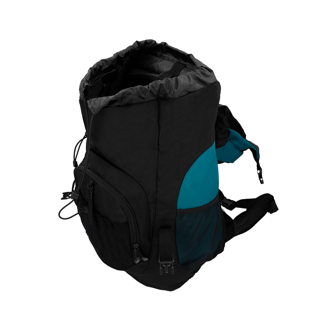 Mochila Trail Pro 2.0 4XT Preta e Azul Petróleo