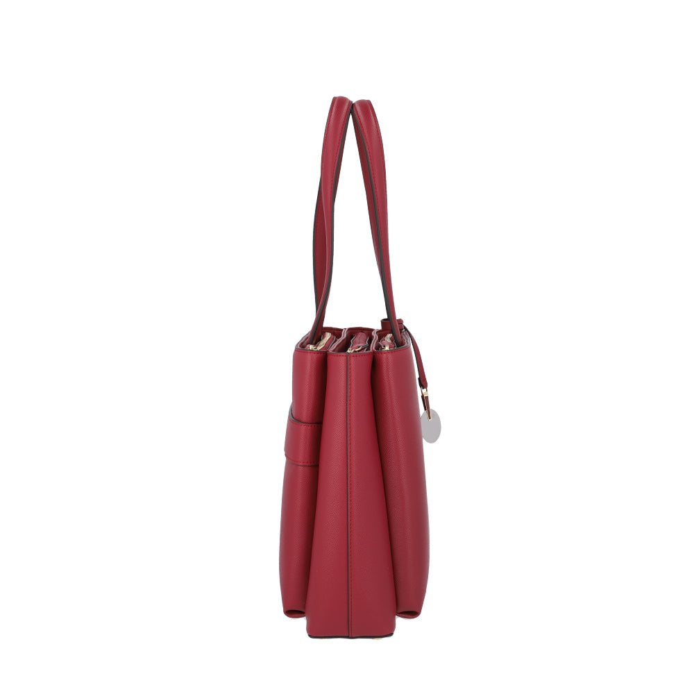 Tote Bag Roundtheclock Shopping Bag 14.1" Bordeaux
