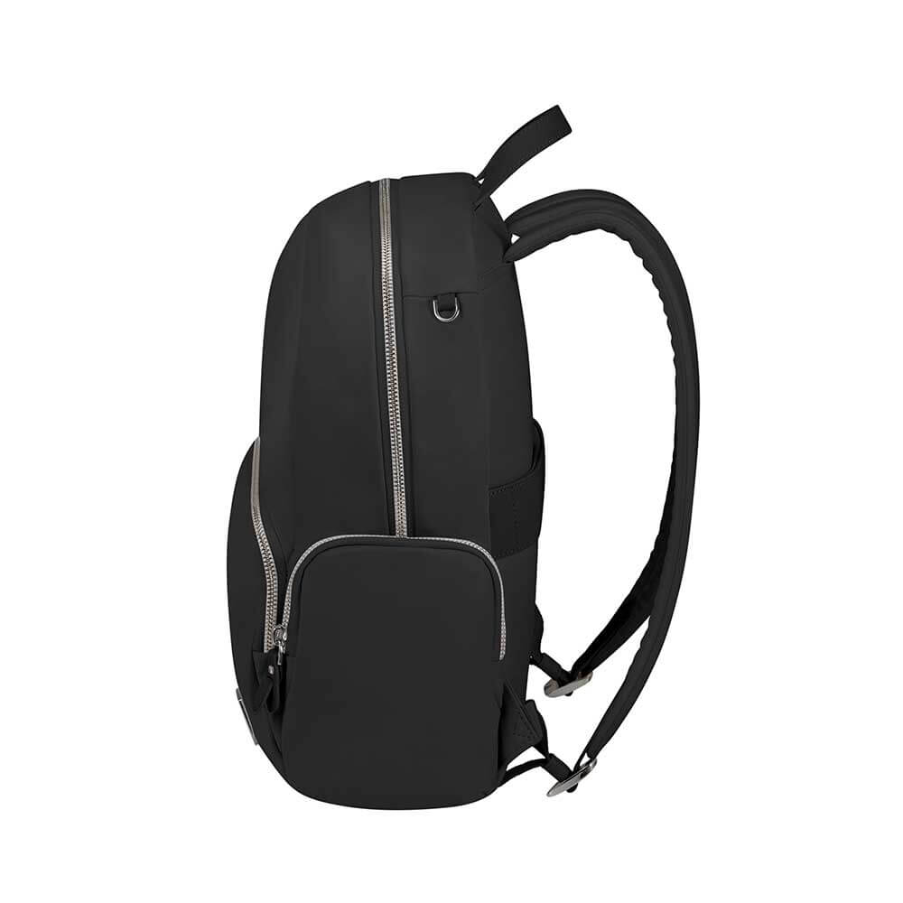 Mochila Samsonite Essentially Karissa com 3 Bolsos Preta