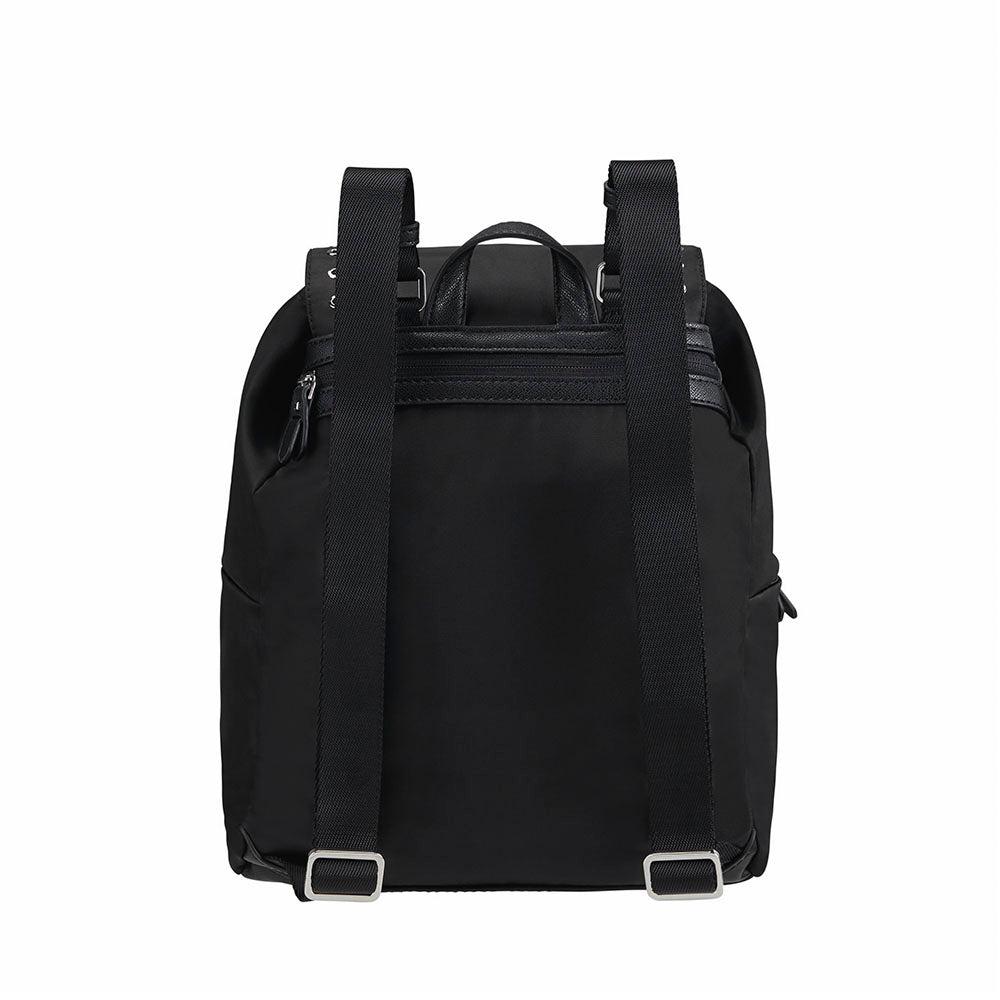 Mochila Samsonite Casual Karissa 2.0 com 3 bolsos e 1 fivela e Ilhós Preto
