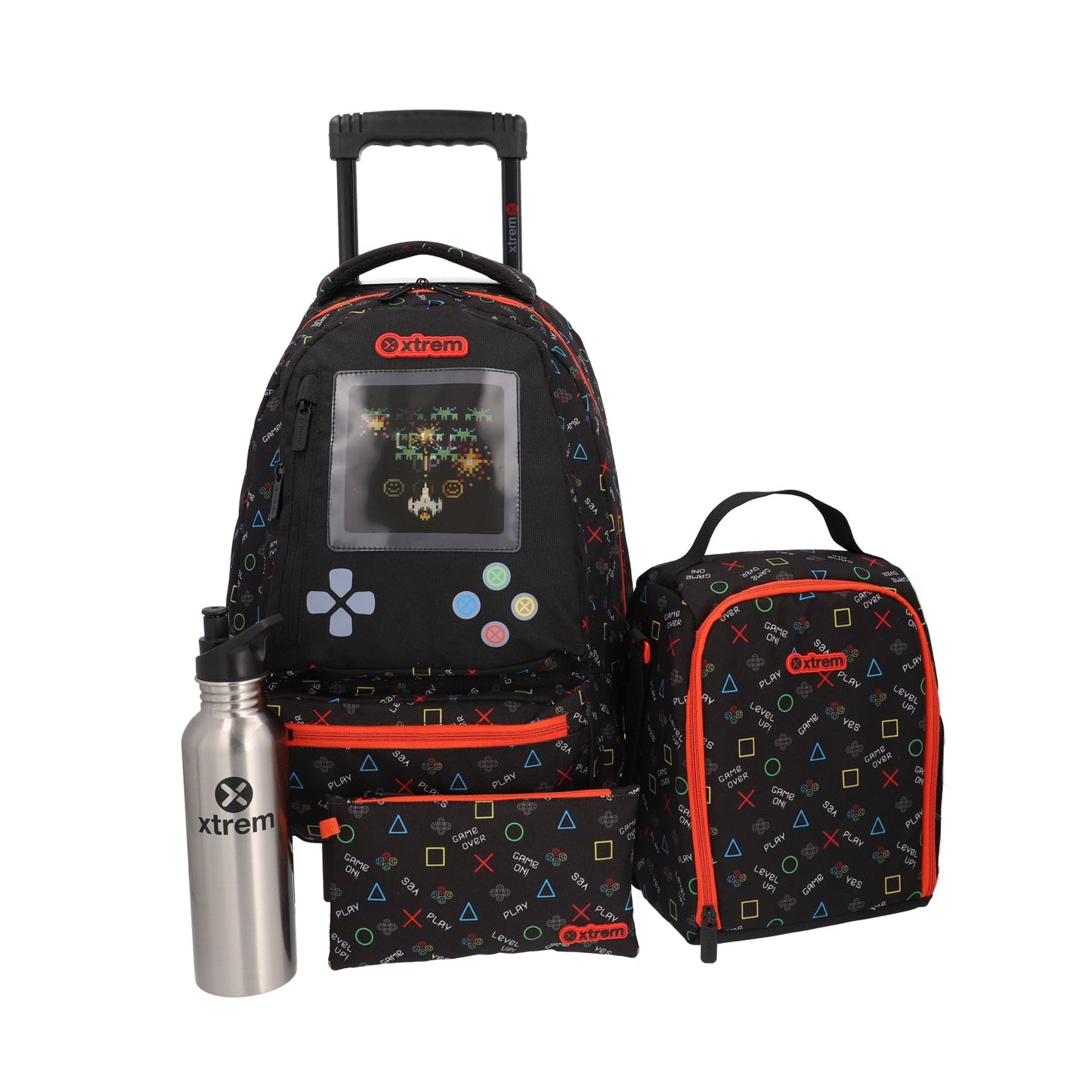 Kit Escolar Xtrem 4Pc Run Pack 295 Preta Vídeo