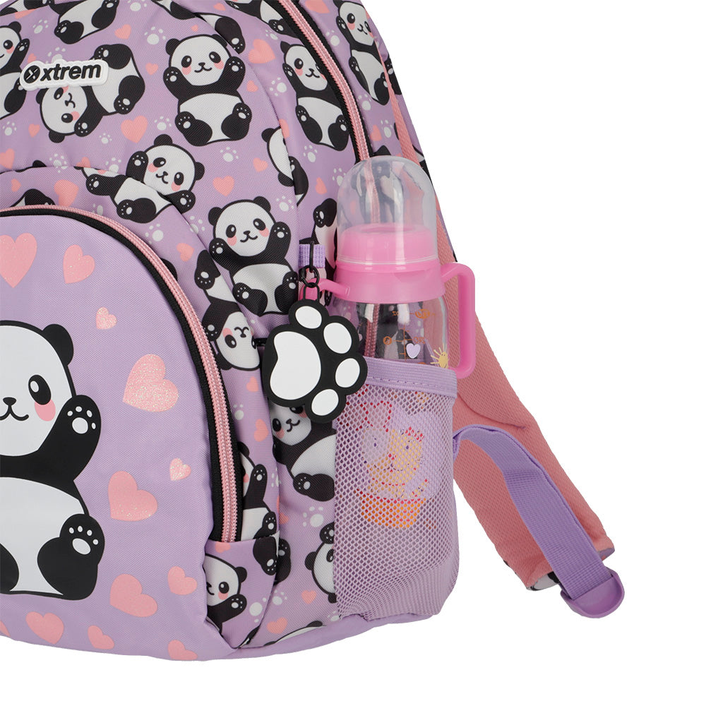 Mochila feminina infantil Power Panda Lilás