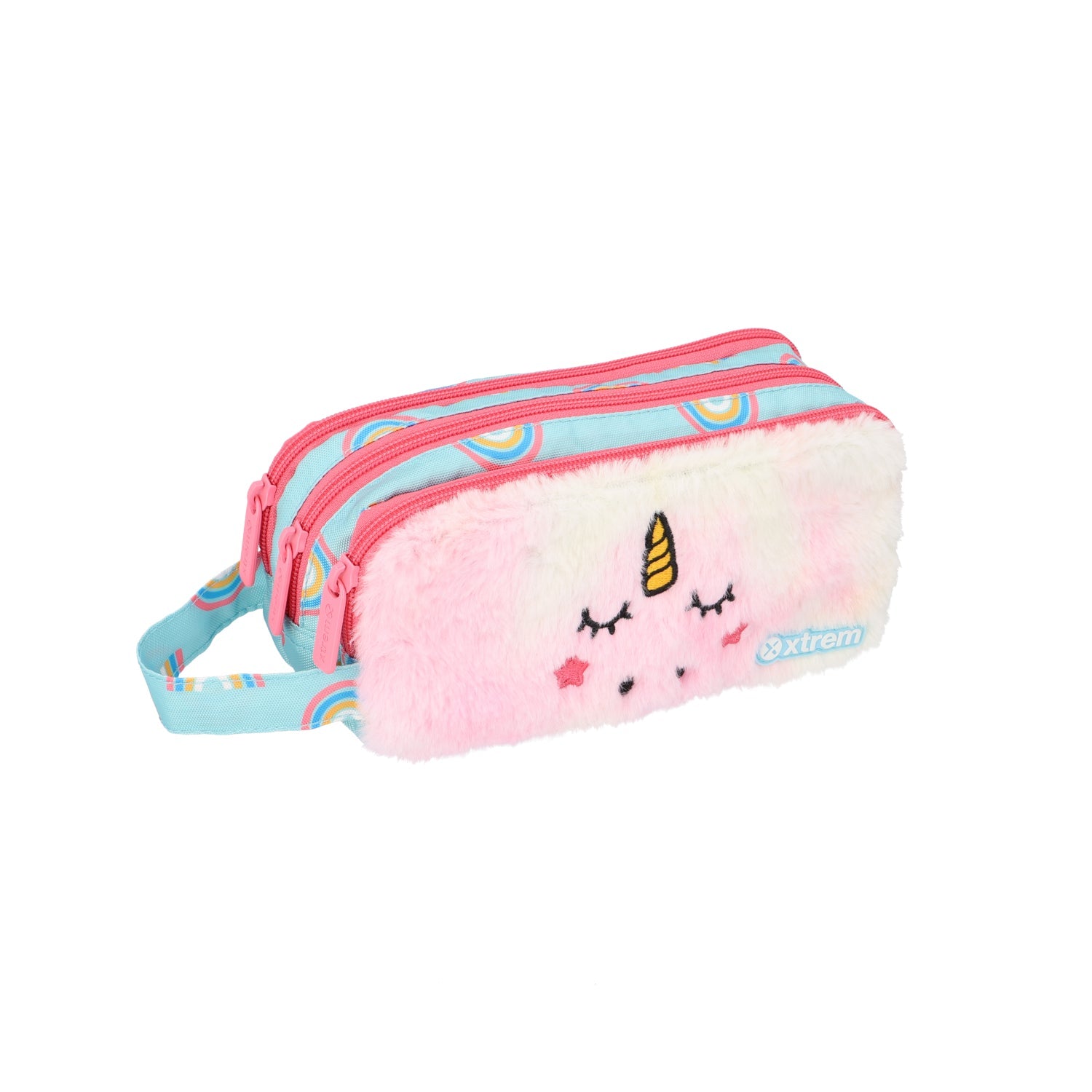 Estuche Pencil Case University 208 Aqua Unicorn
