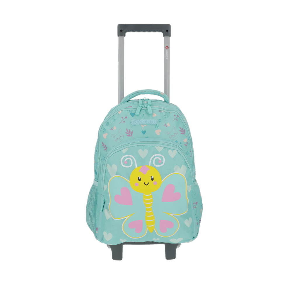 Mochila de Rodinha feminina infantil Lincoln verde água