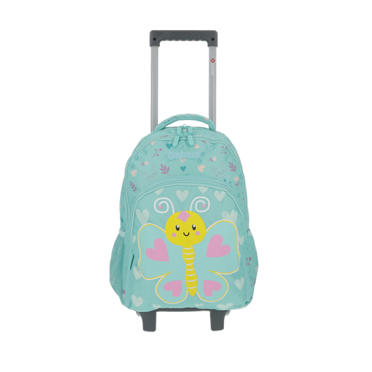 Mochila de Rodinha feminina infantil Lincoln verde água