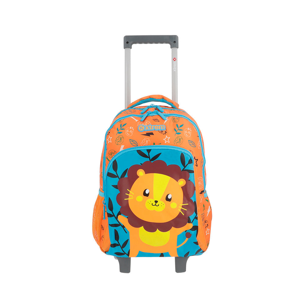 Mochila de Rodinha masculina infantil Lincoln Laranja