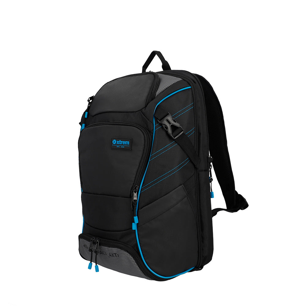 Mochila para Notebook 17" masculina Gamerpack Preta e Azul