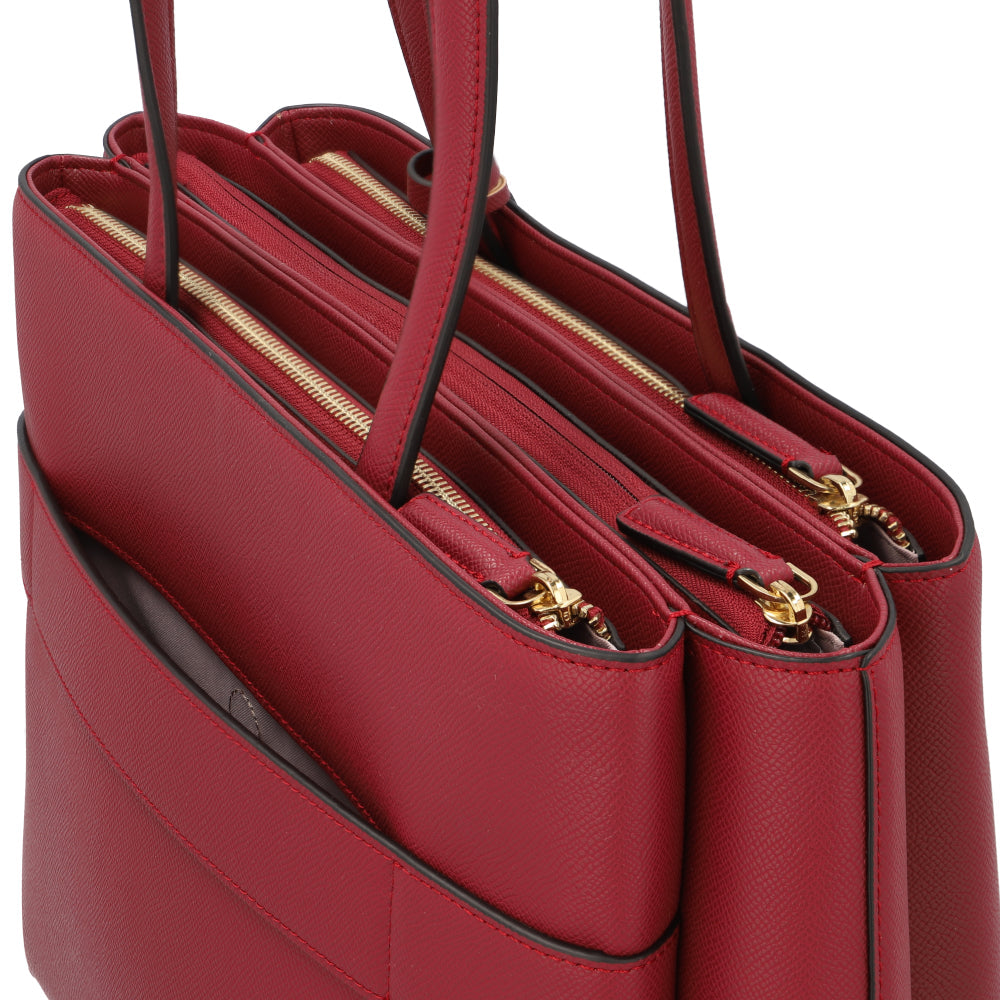 Tote Bag Roundtheclock Shopping Bag 14.1" Bordeaux