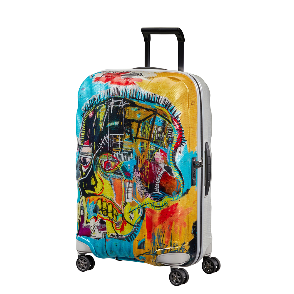 Maleta de cabina C-LITE Mediana x Basquiat Untitled Skull