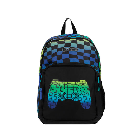 Mochila masculina infantil Hopper Gamer Preta