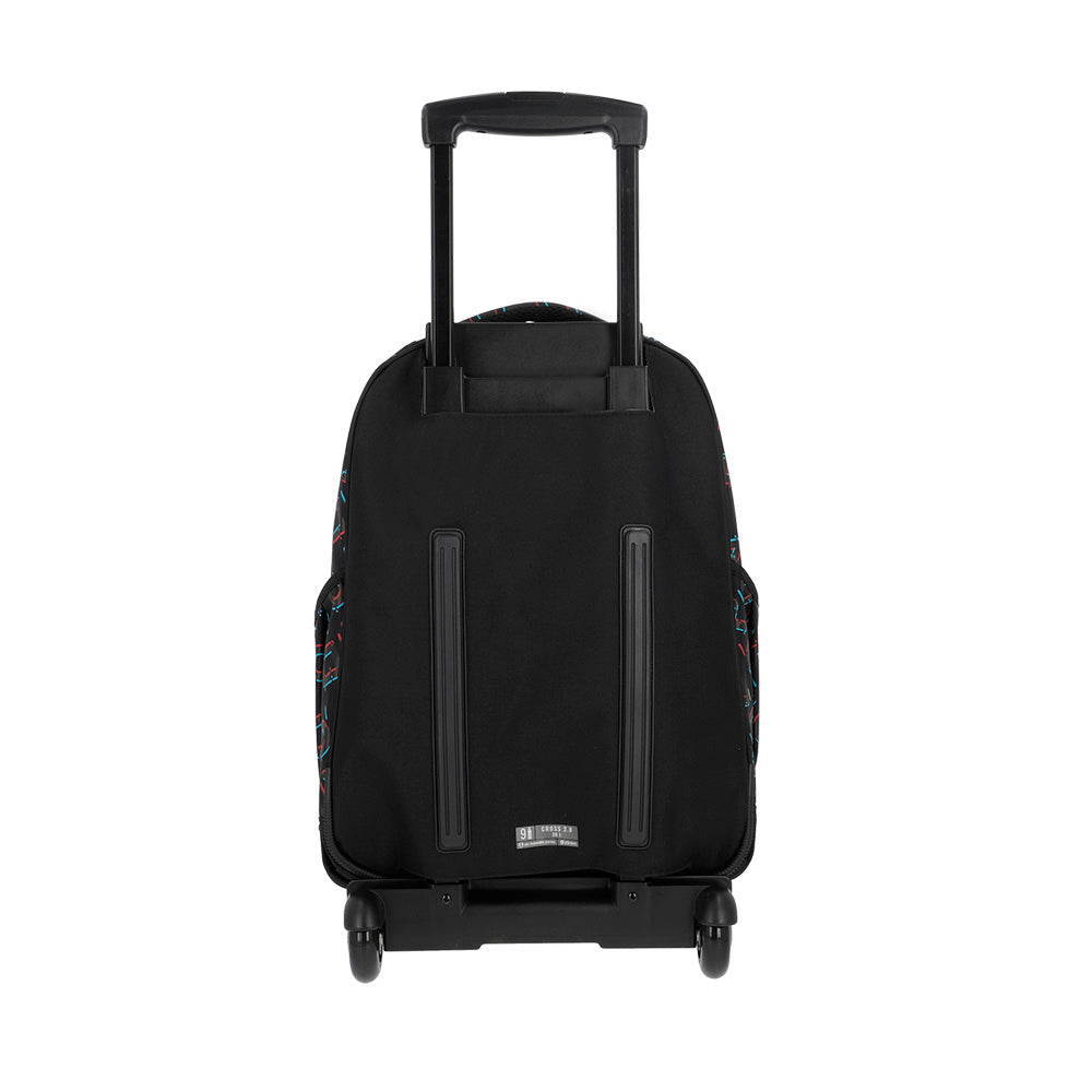 Mochila de Rodinha masculina infantil Cross preta