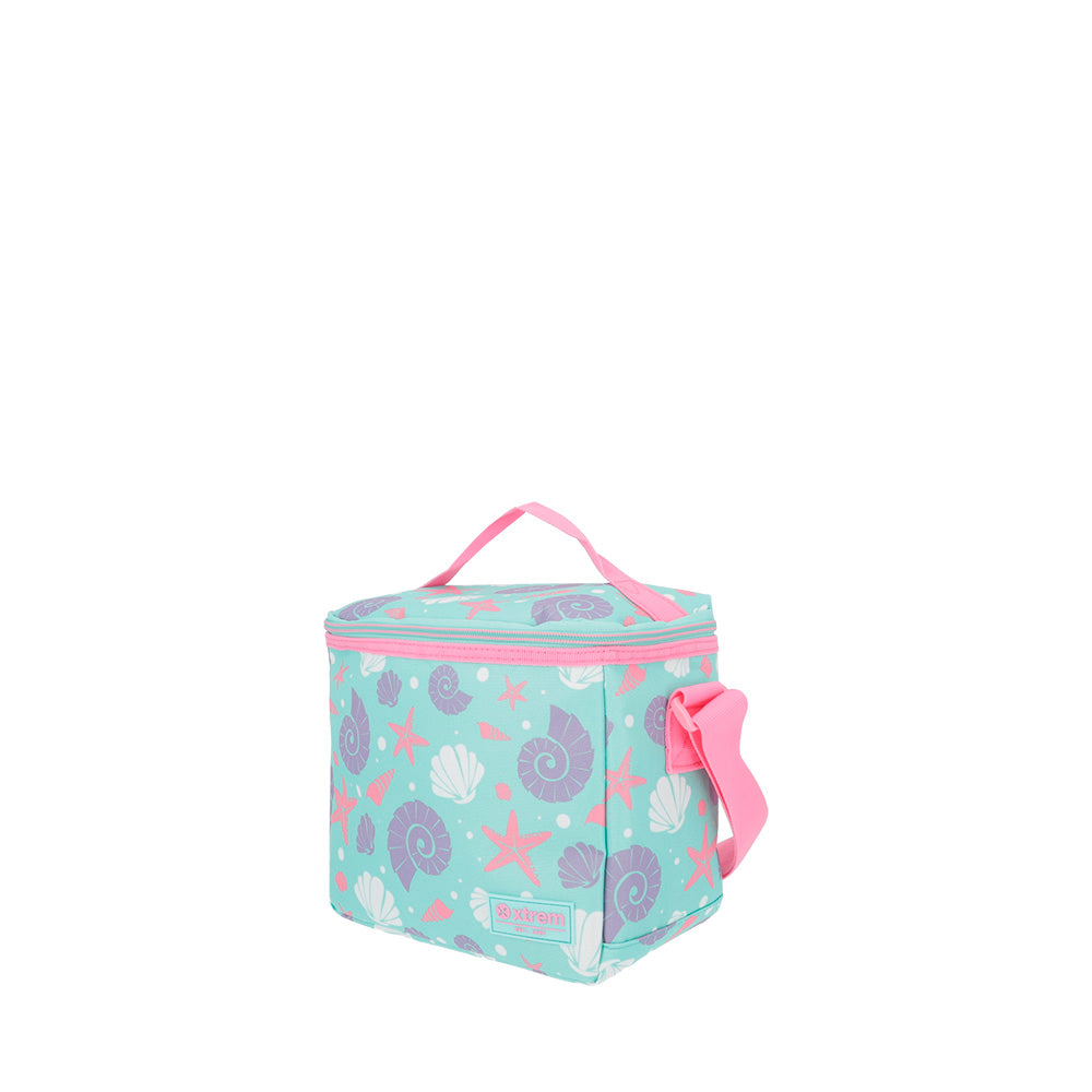 Conjunto Escolar Mochila de Rodinha feminina infantil Speedy Pack Sereia Verde Água