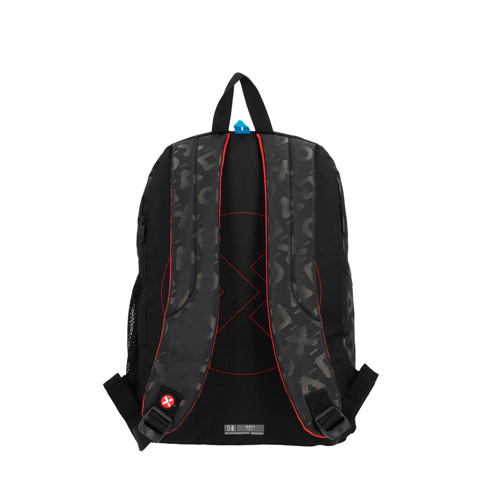 Mochila masculina infantil Bolt Gamer Preta
