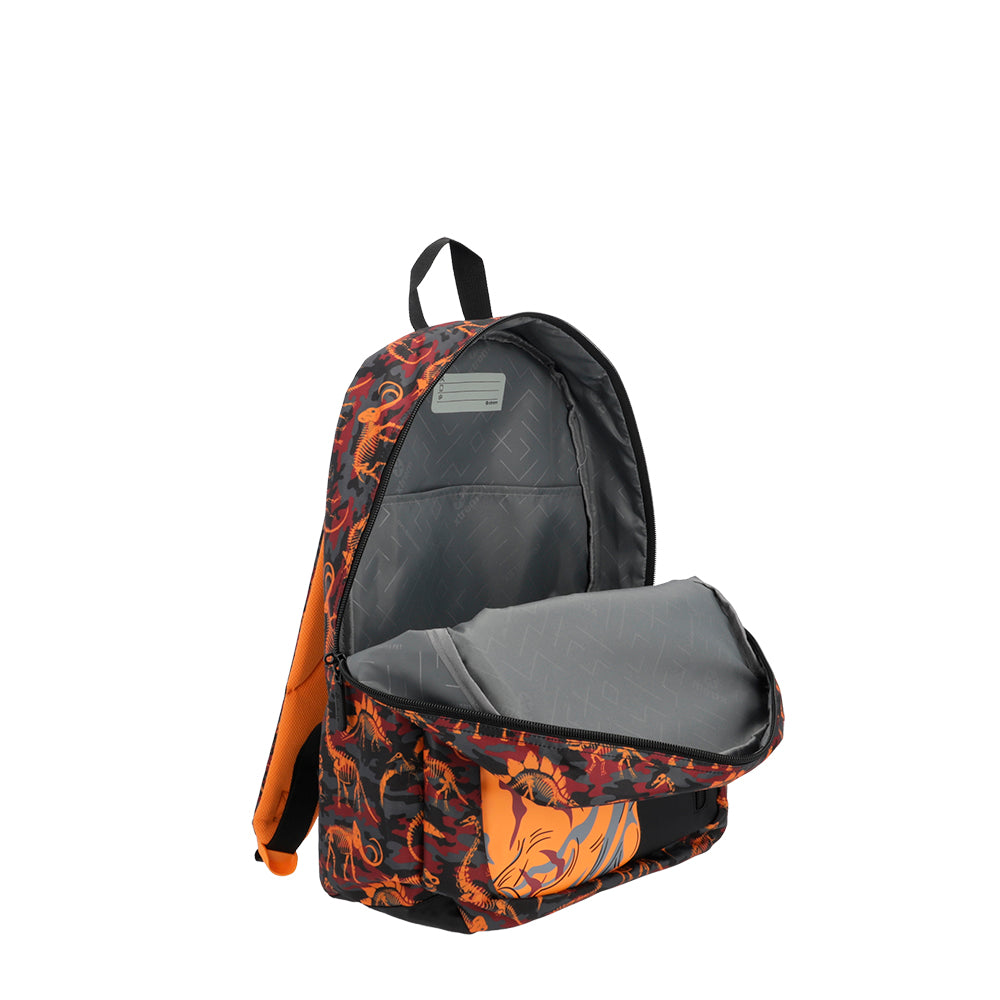 Mochila masculina infantil Logan Dino Laranja