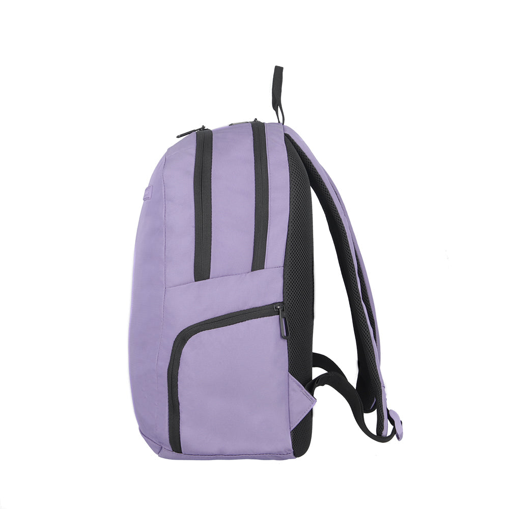 Mochila para laptop mujer Acceleration Riverland morado 17
