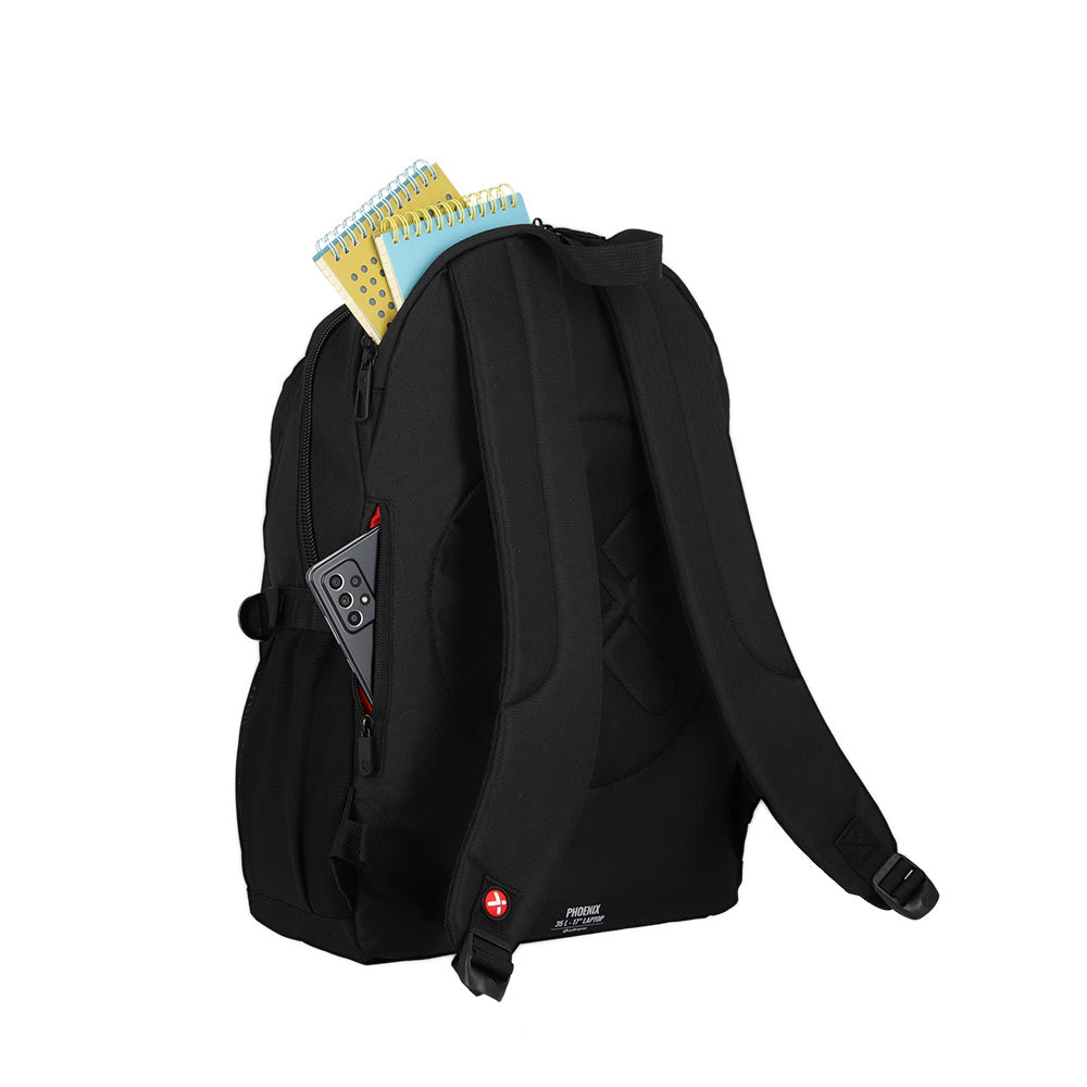 Mochila para laptop hombre Phoenix 17'' negra