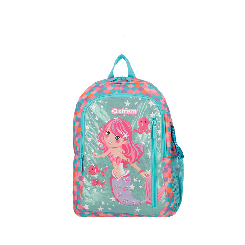 Mochila feminina infantil Logan Sereia Rosa