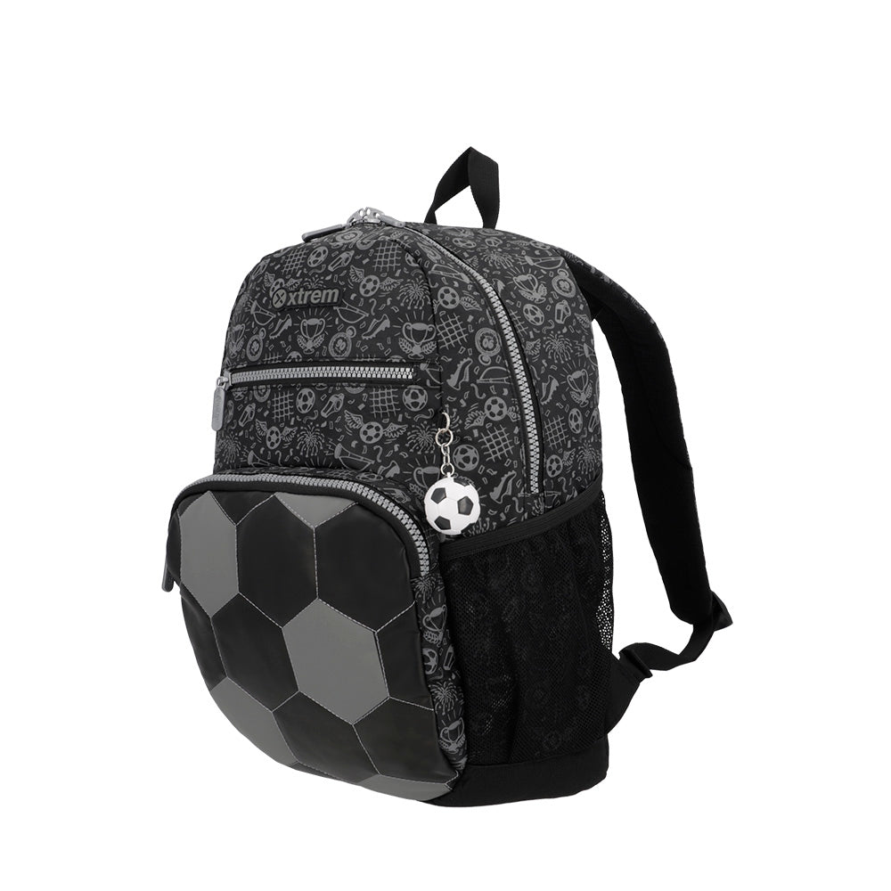 Mochila masculina infantil Bolt Futebol Preta