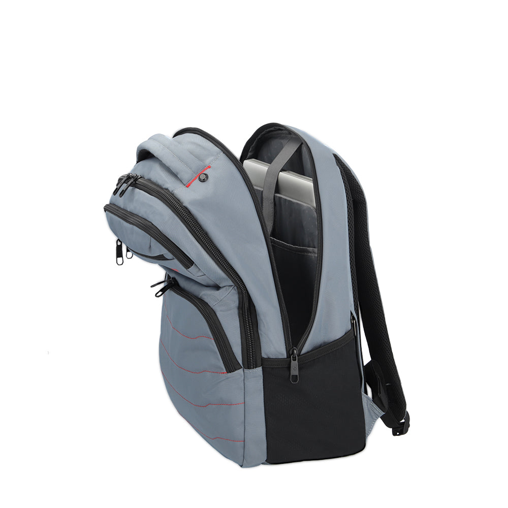 Mochila para laptop hombre Acceleration Stark gris 17