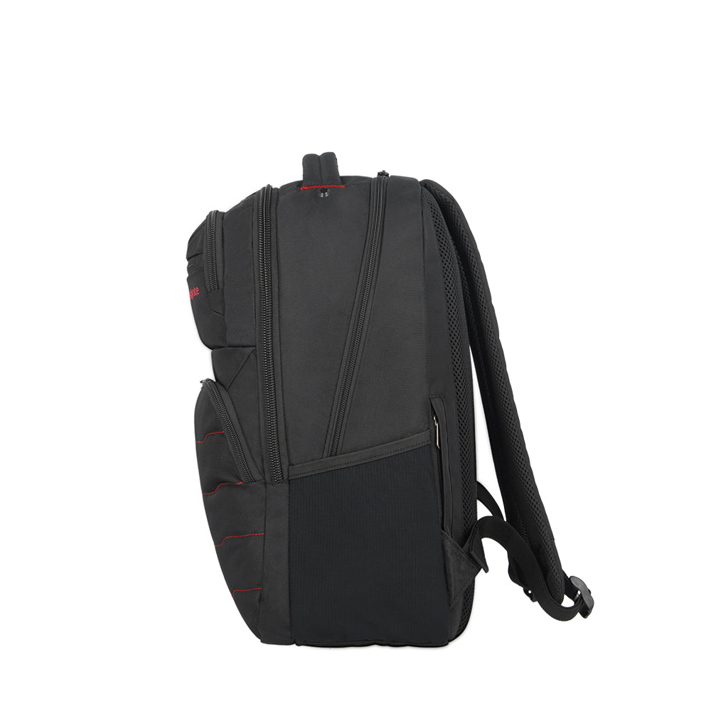 Mochila para laptop hombre Acceleration Stark negro/rojo 17